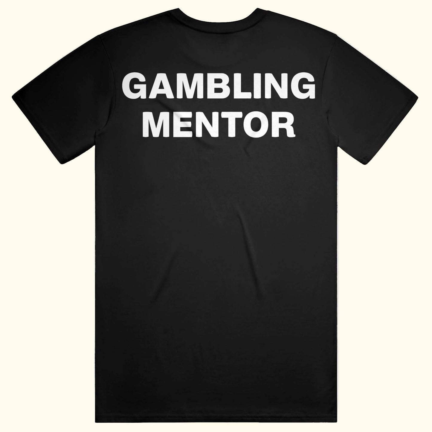 GAMBLING MENTOR funny casino tee gamble meme shirt slots poker t-shirt money spread BlackJack