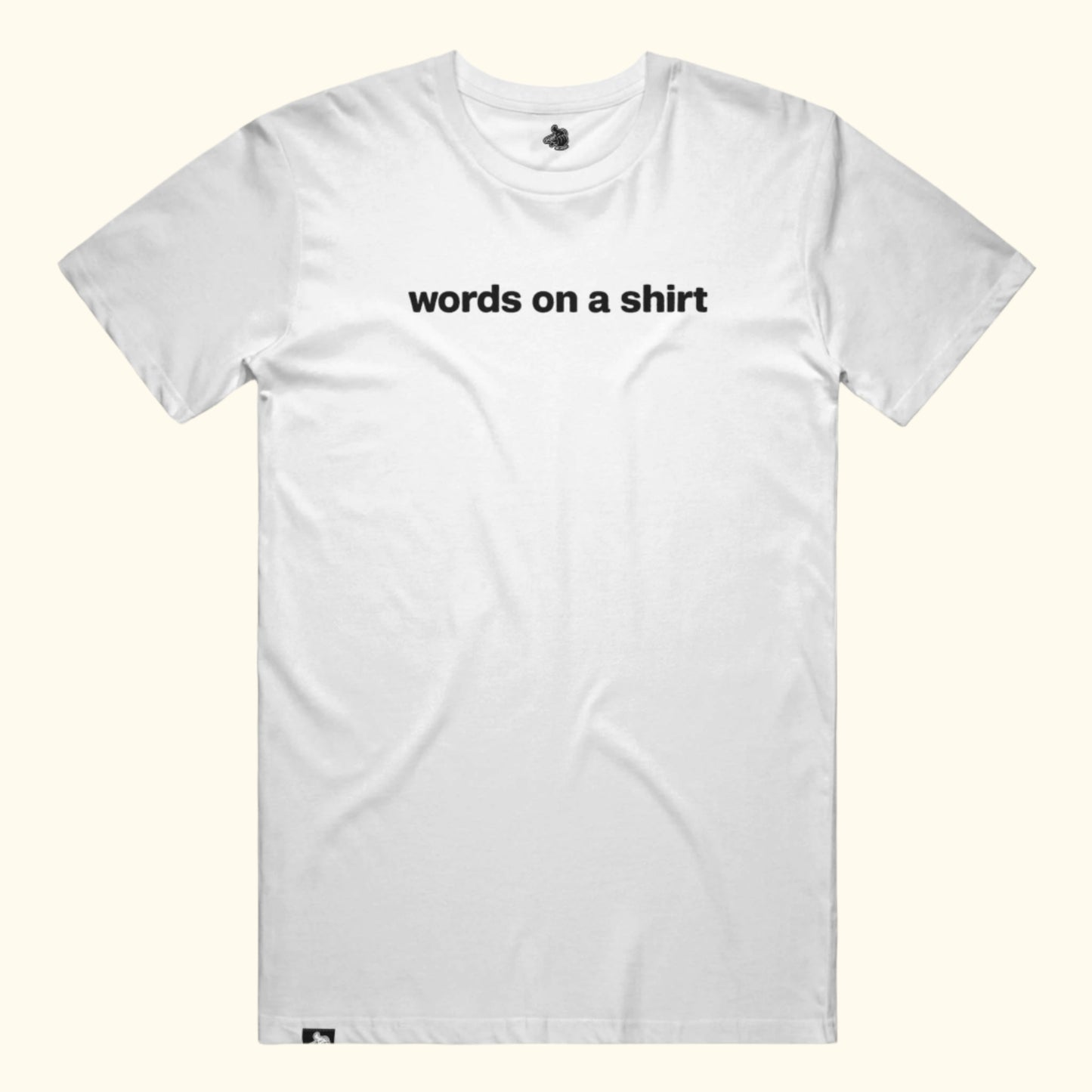 w - words on a shirt