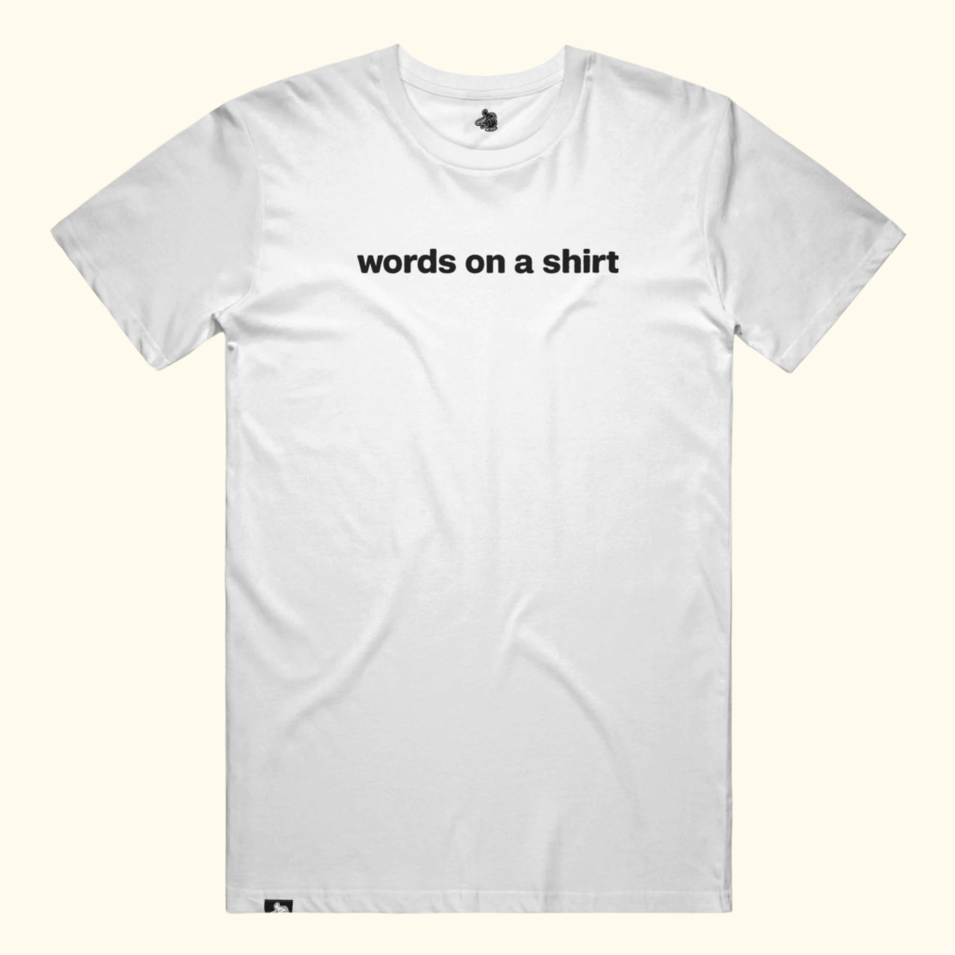 w - words on a shirt