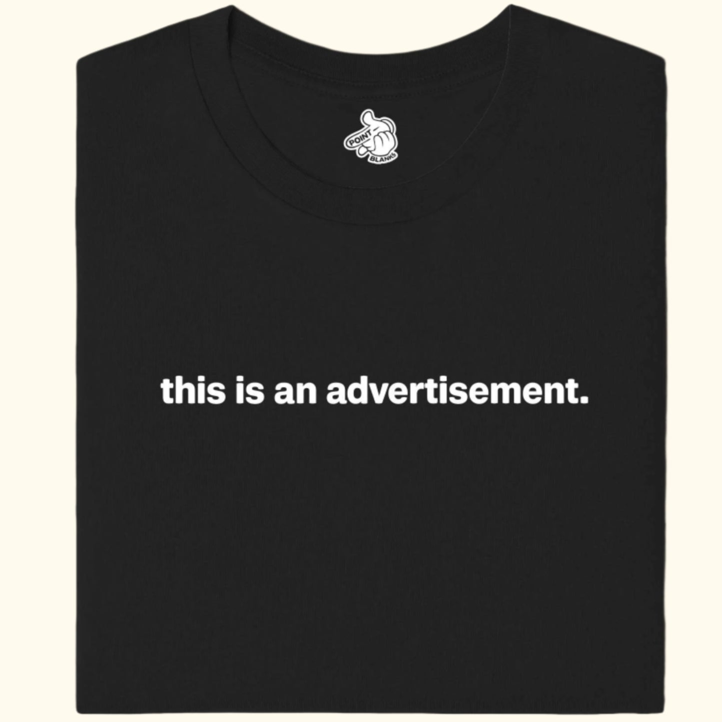 this is an advertisement. Tee