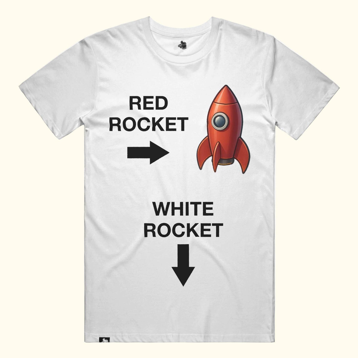 White Rocket funny meme shirt tee t-shirt joke quote shirt point blanks 