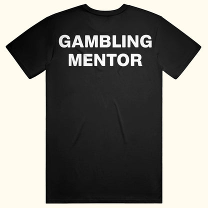 GAMBLING MENTOR funny casino tee gamble meme shirt slots poker t-shirt money spread BlackJack