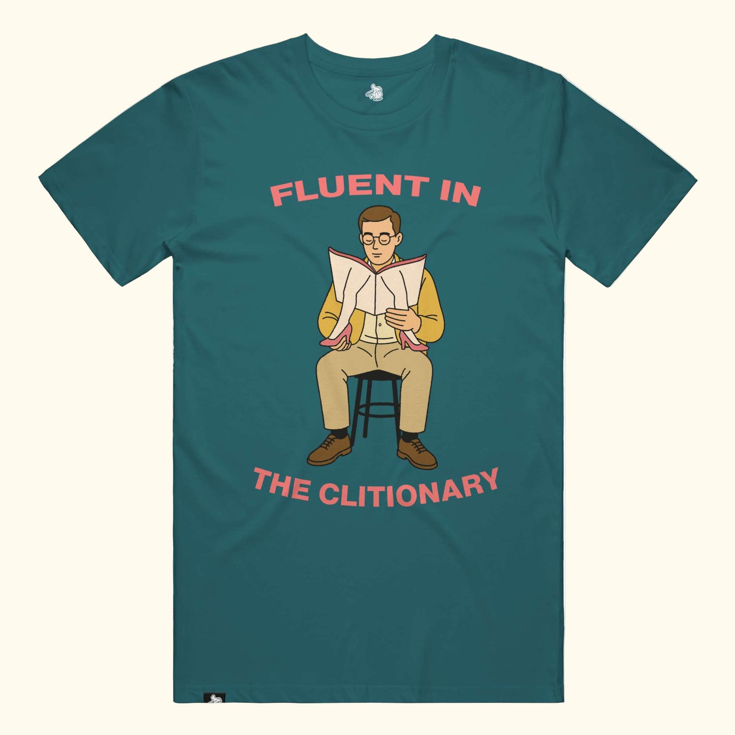 fluent in clitionary funny clit joke sex vagina meme book spread legs shirt tshirt Atlantic