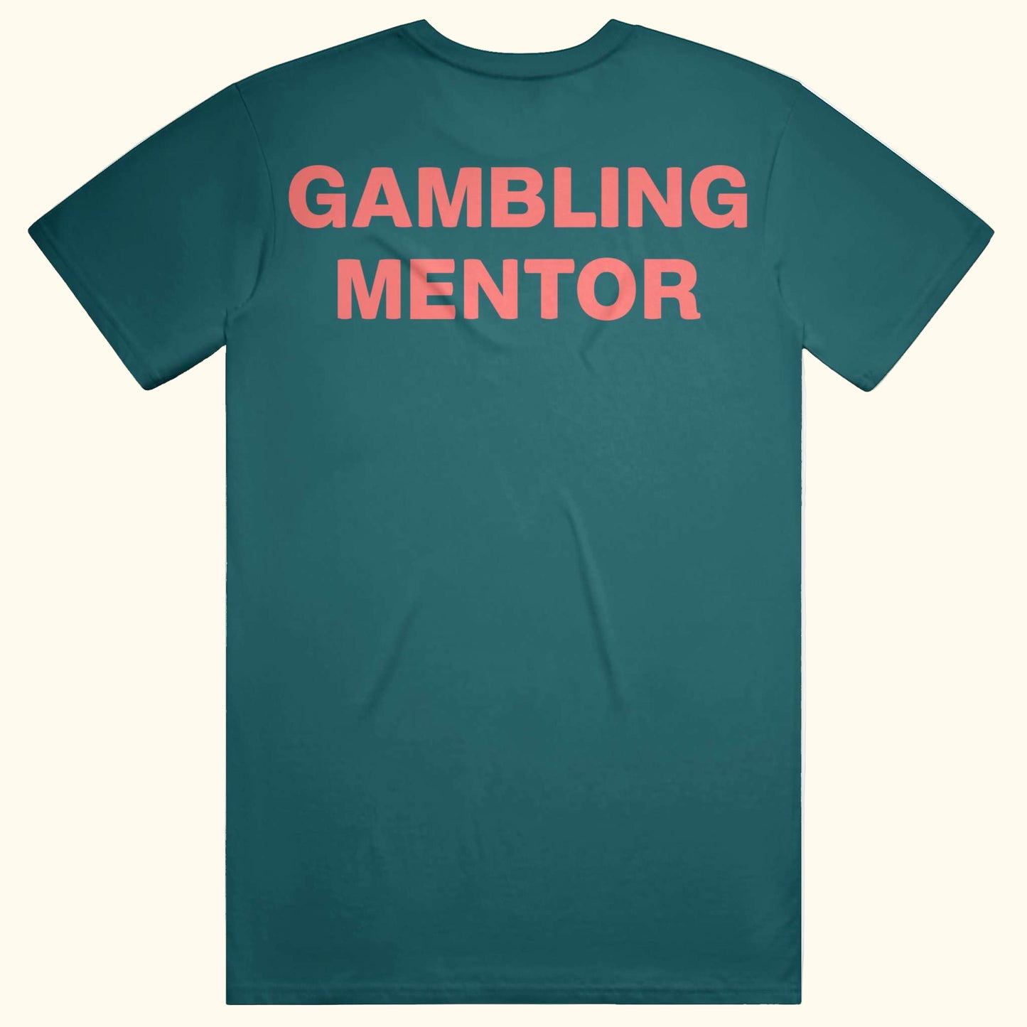 GAMBLING MENTOR funny casino tee gamble meme shirt slots poker t-shirt money spread Roulette Green