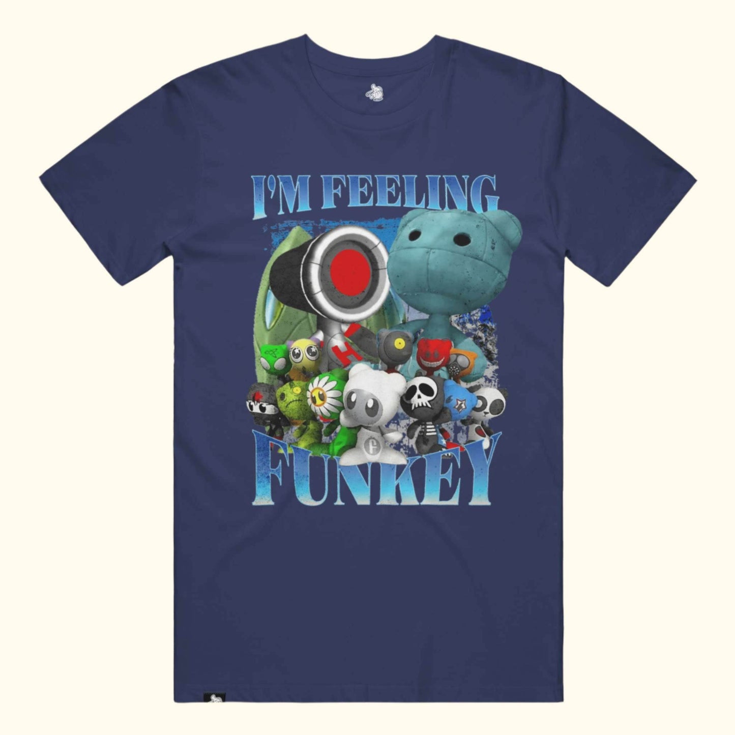 im feeling funkey UB Funkeys funny nostalgia 2000's tee tshirt nostalgic tee graphic bootleg point blanks Navy