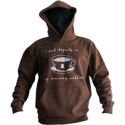 i put tequila in my morning coffee Lounge Hoodie